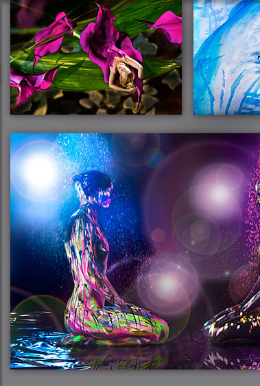 bodypainting regen blume