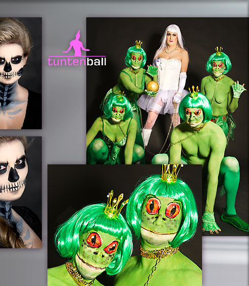 bodypainting skull frosch tuntenball