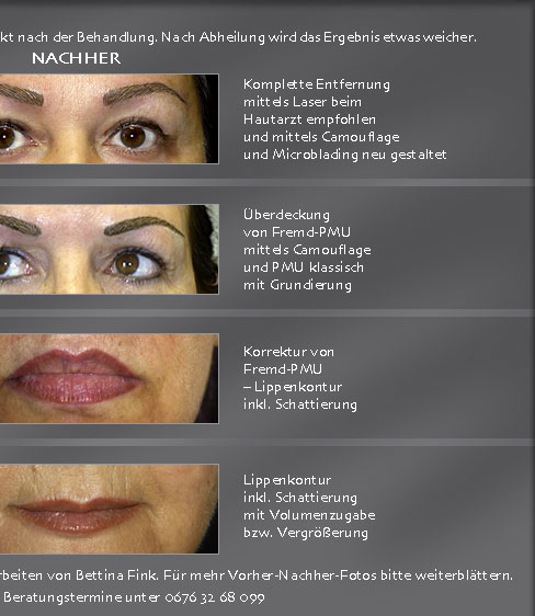 permanent make up microblading augenbrauen lippe